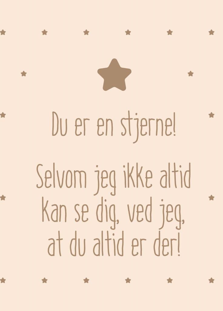 DU ER EN STJERNE A5