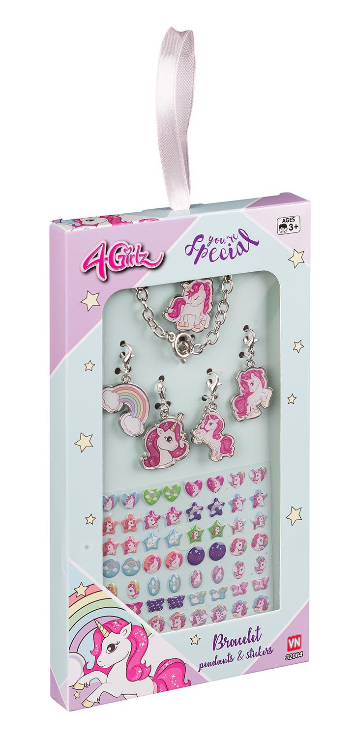 ARMBÅND M CHARMS & STICKERS 32064