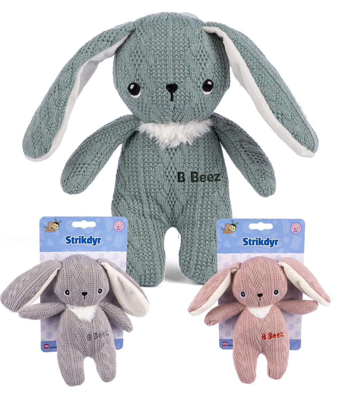 B-BEEZ STRIKKET KANIN 14 CM 55307