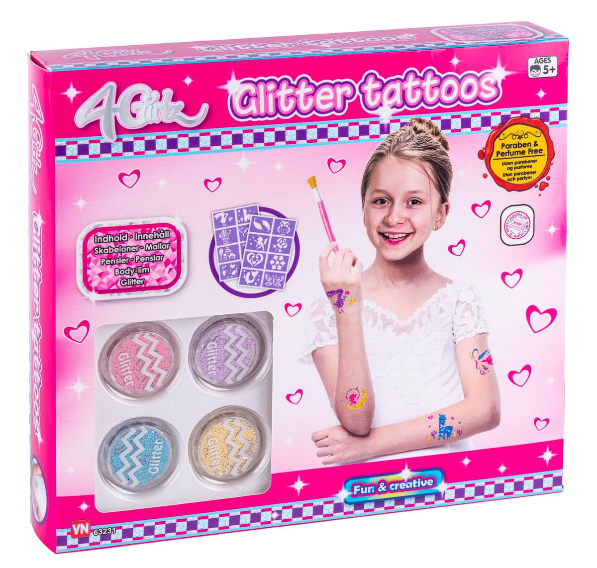 GLITTER TATOOS SÆT 63231