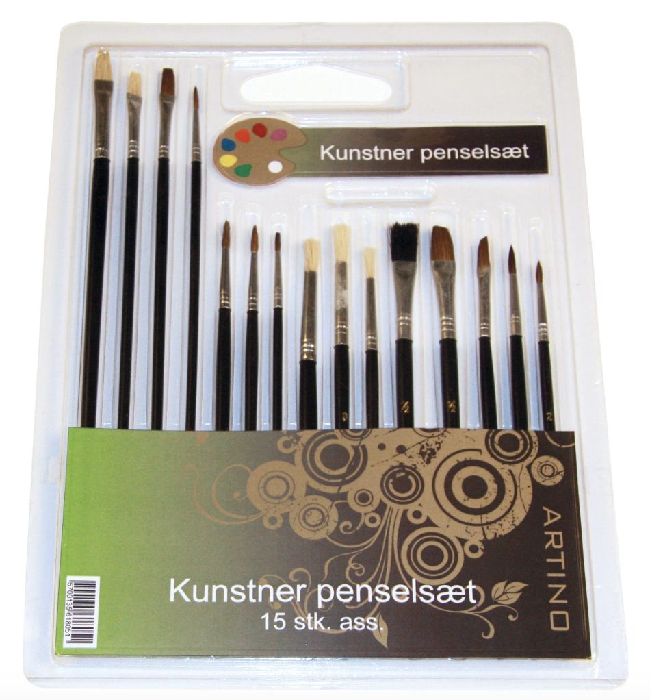 KUNSTNER PENSELSÆT 15 DELE 561805
