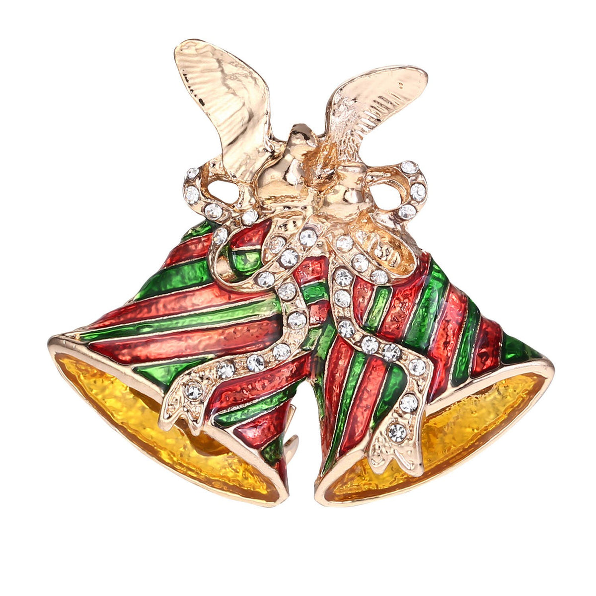 BROCHE JULEKLOKKER I GULD