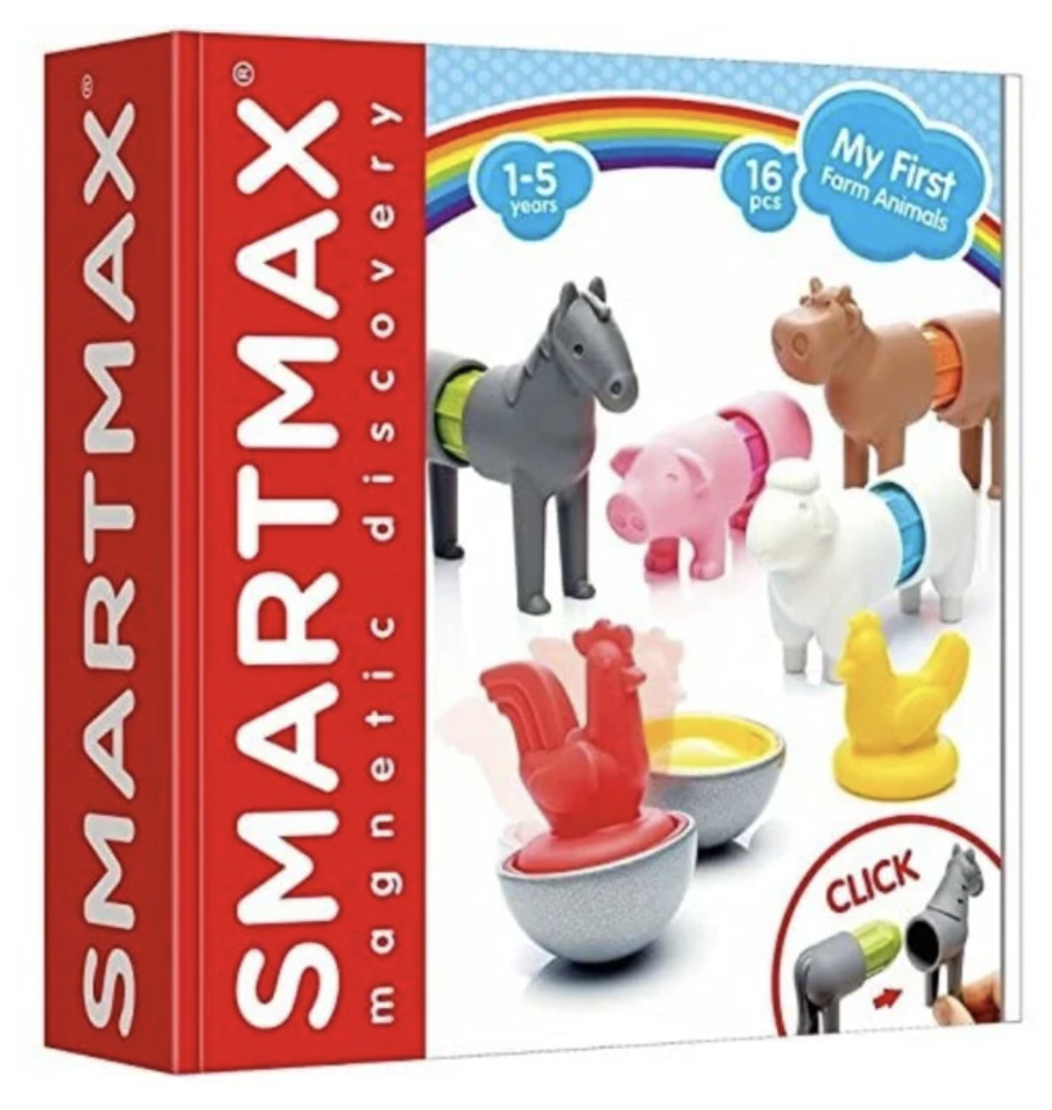 MINE FØRSTE BONDEGÅRSDYR  MAGNETISK SÆT - SMARTMAX