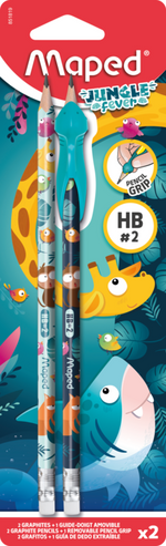 JUNGLE BLYANTER 2 STK M HOLDER MAPED