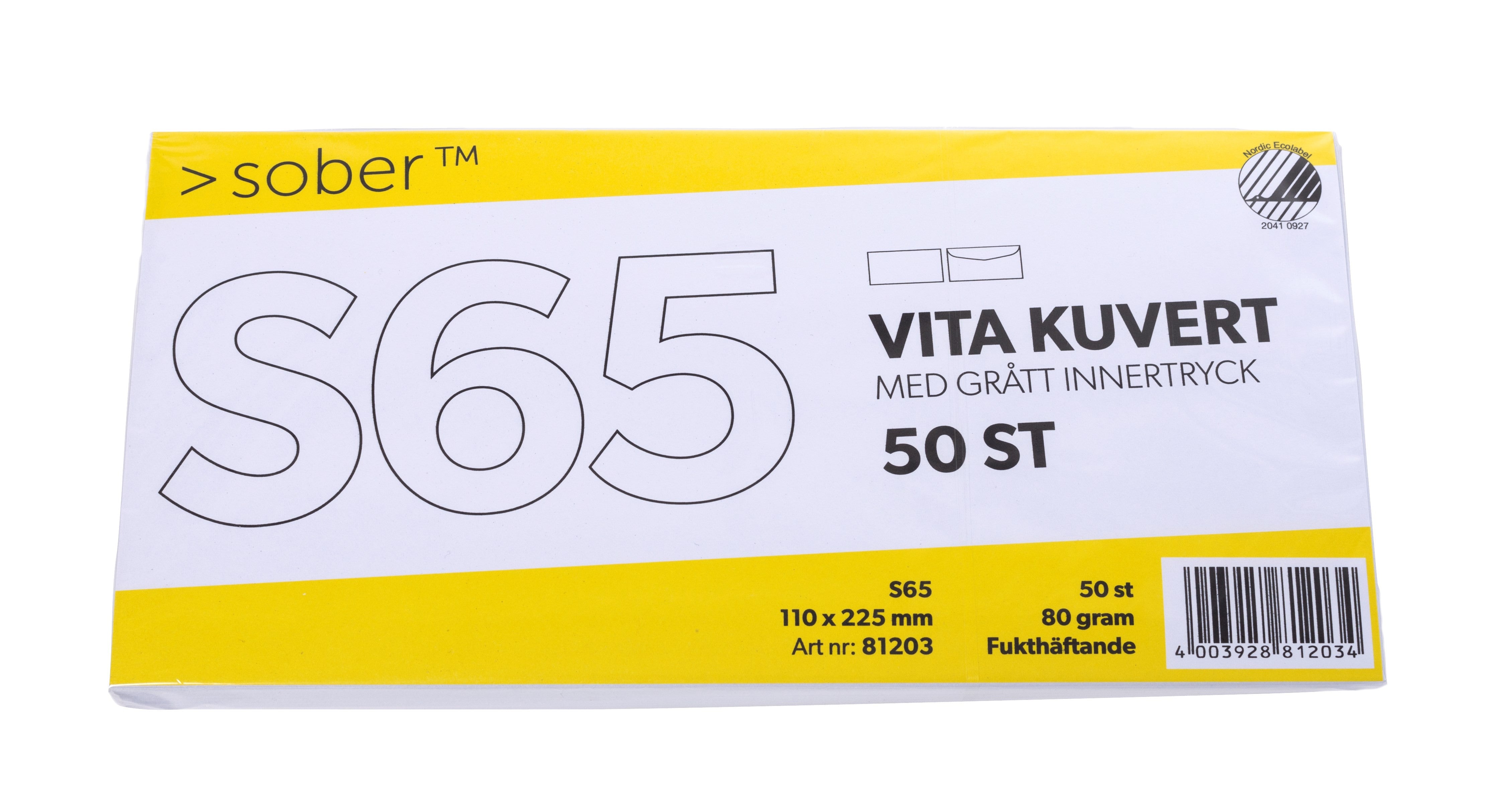 KUVERTER S65 50 STK