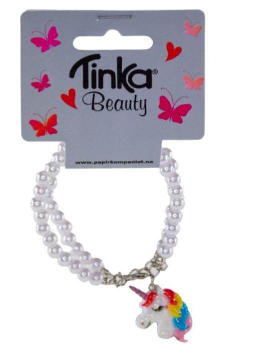 ARMBÅND AF PERLER M ENHJØRNINGE VEDHÆNG