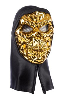 GULD SKELETMASKE M. HÆTTE 42598
