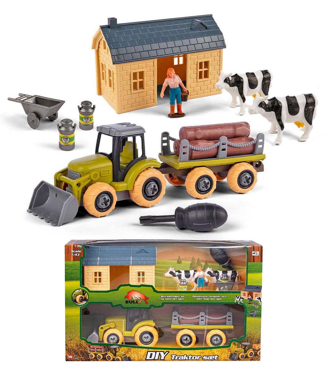 TRAKTOR SÆT 12 DELE SAML SELV 41868