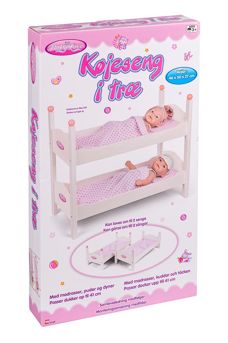 KØJESENG TRÆ M TILBEHØR 61348