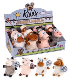 KIDDY SJOVE PLYS DYR 14cm 61808