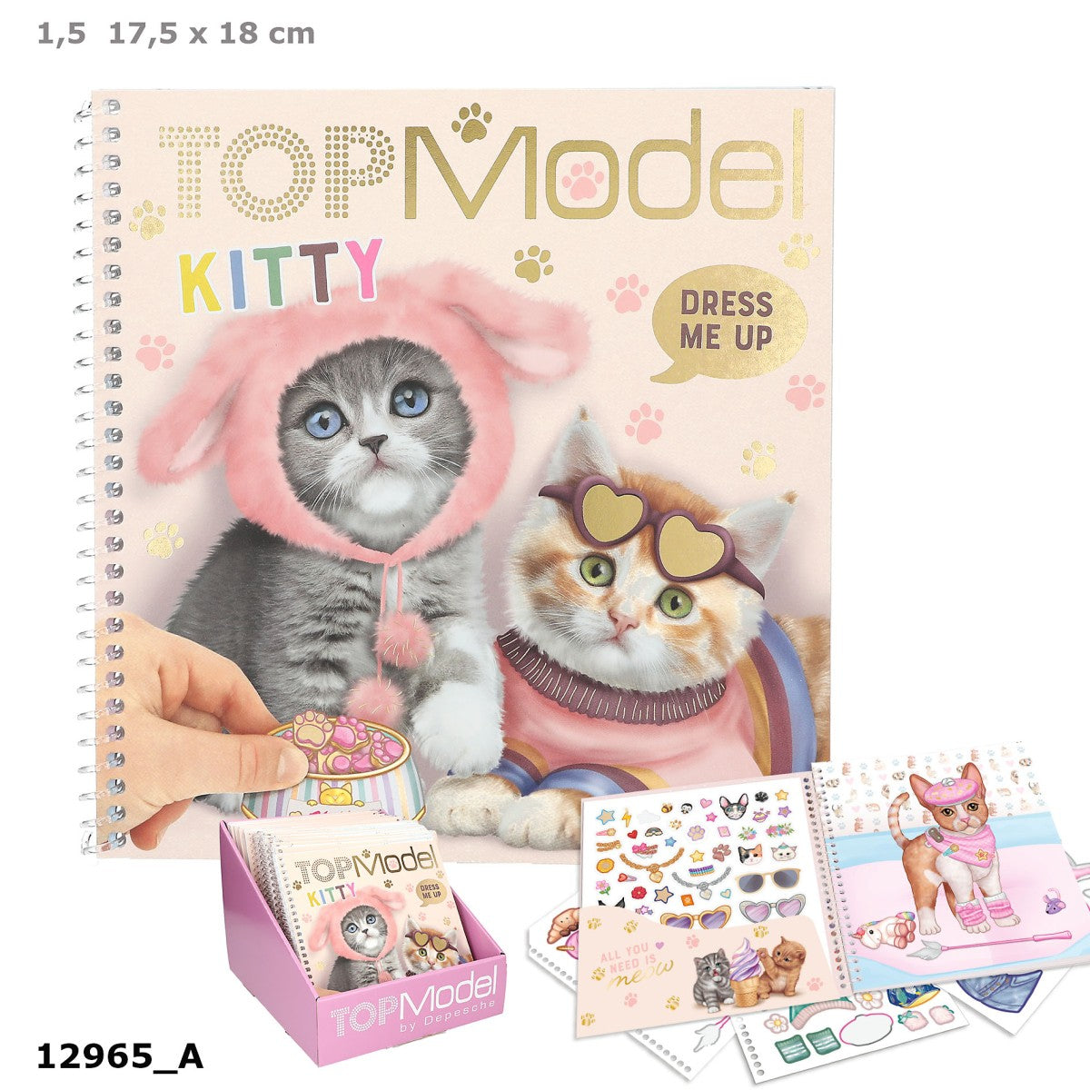 TOPModel Dress Me Up Stickerbog KITTY 0412965