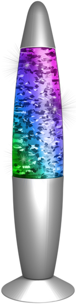 GLITTER LAMPE LED-FARVESKIFTENDE 34 CM MUSIC 501131