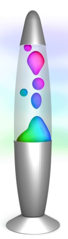 LAVA LAMPE LED-FARVESKIFTENDE 34 CM MUSIC 501132