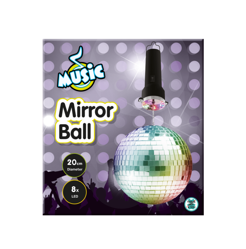 DISCOKUGLE 20 CM MUSIC 501133