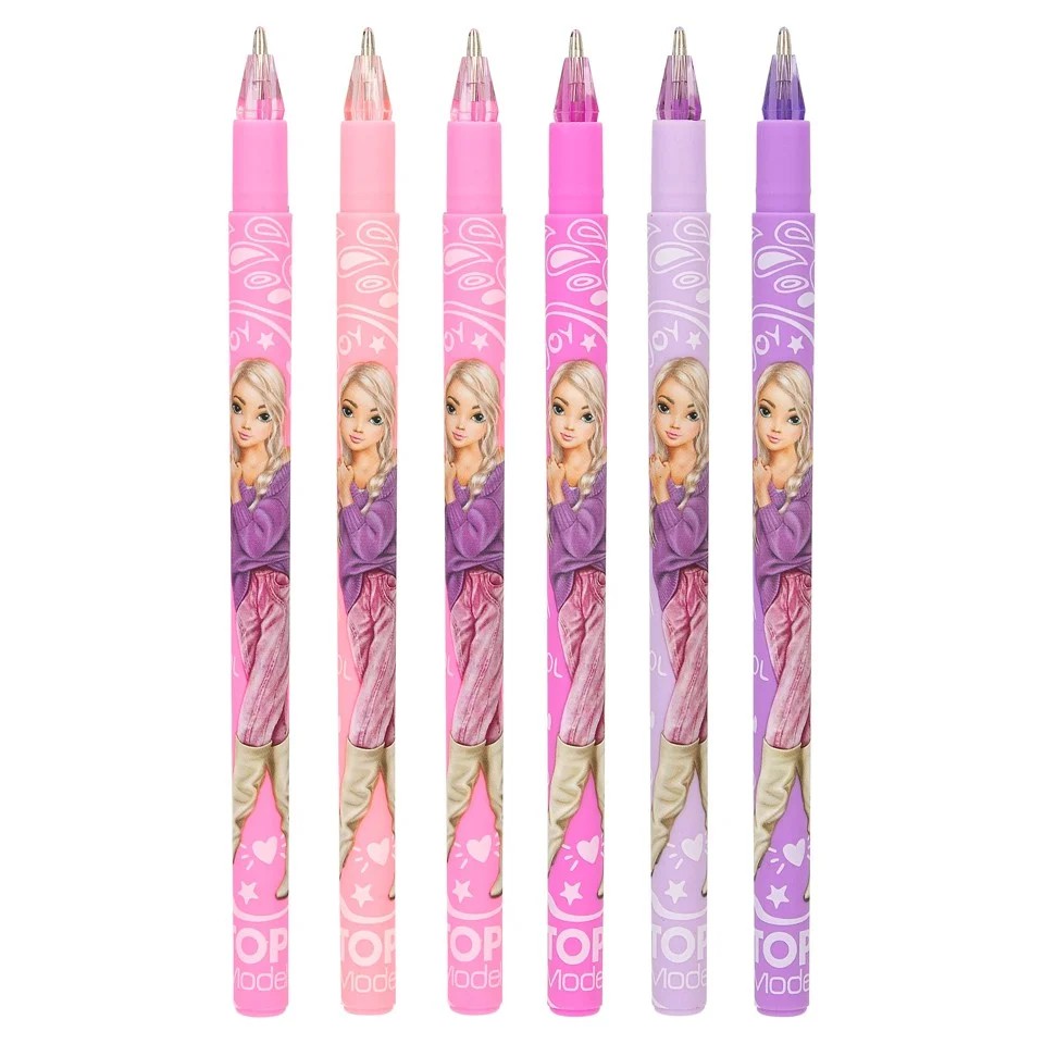TOPMODEL GIRLY GELPEN SÆT M 6 FARVER 0412191