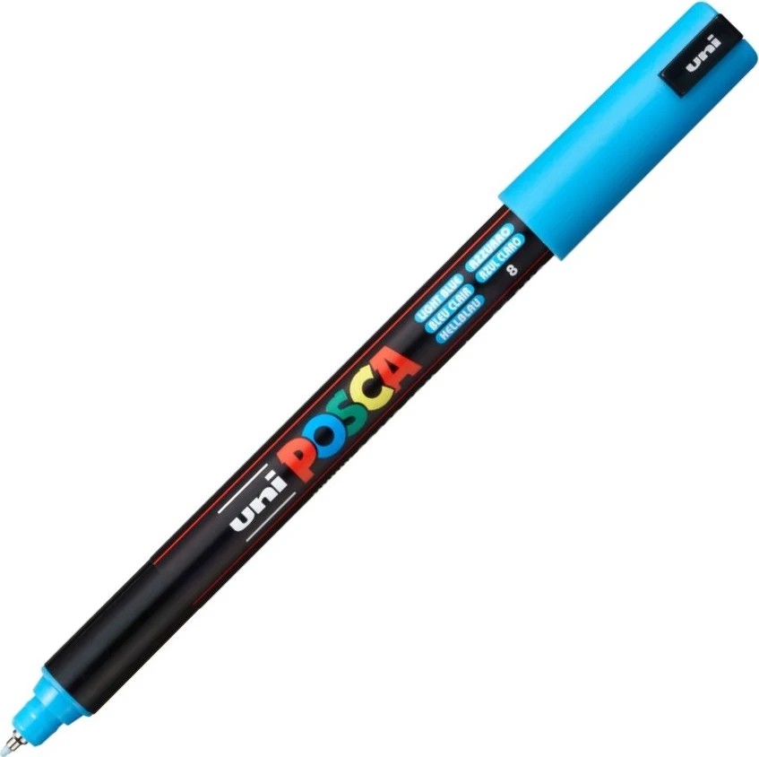 UNI POSCA MARKER PC-1MC LYSEBLÅ