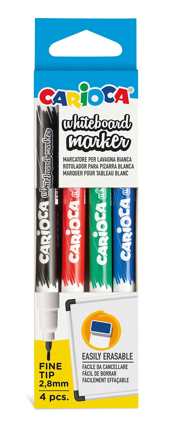 CARIOCA 4 WHITEBOARD PENS 32738
