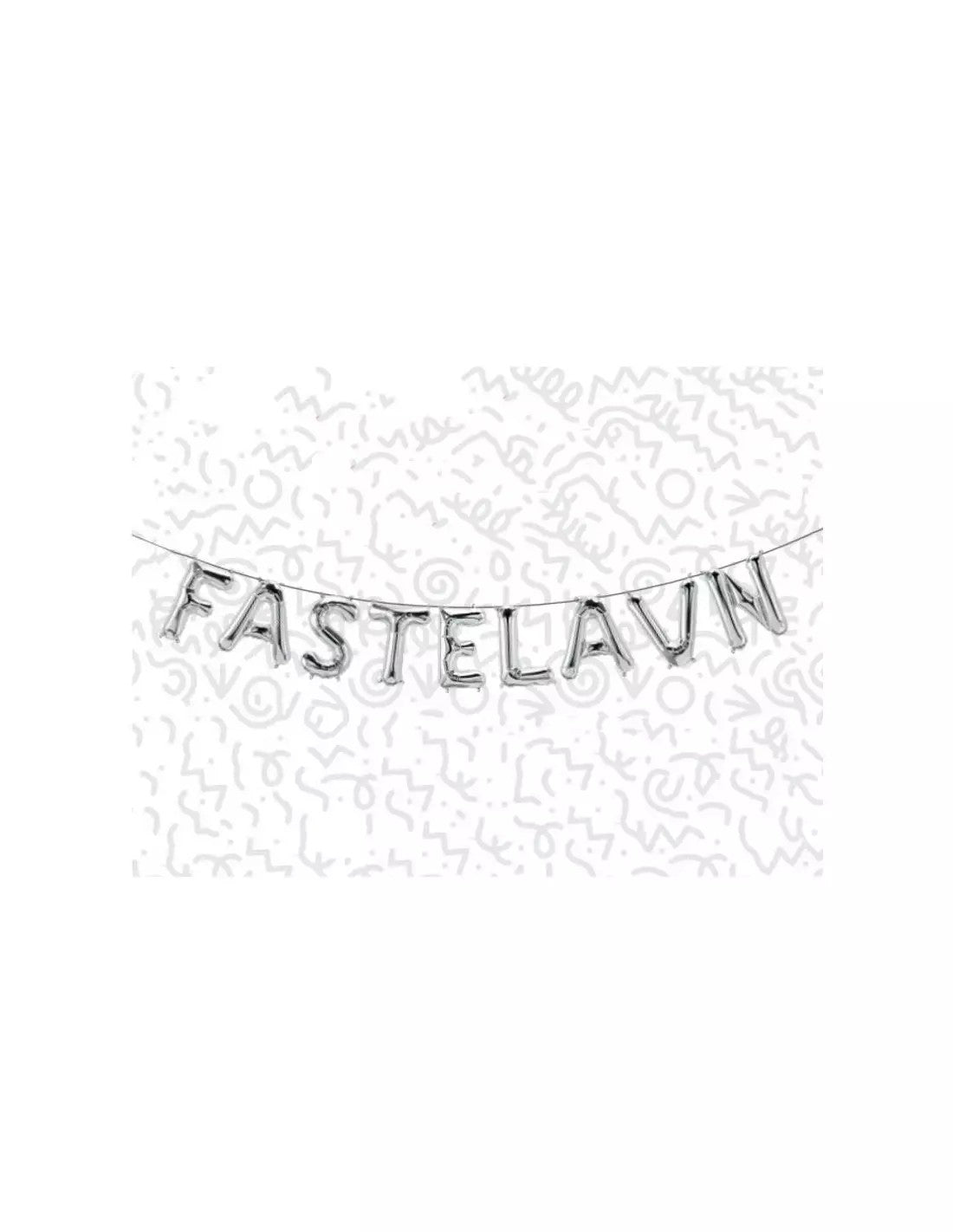BALLONSÆT SØLV "FASTELAVN"