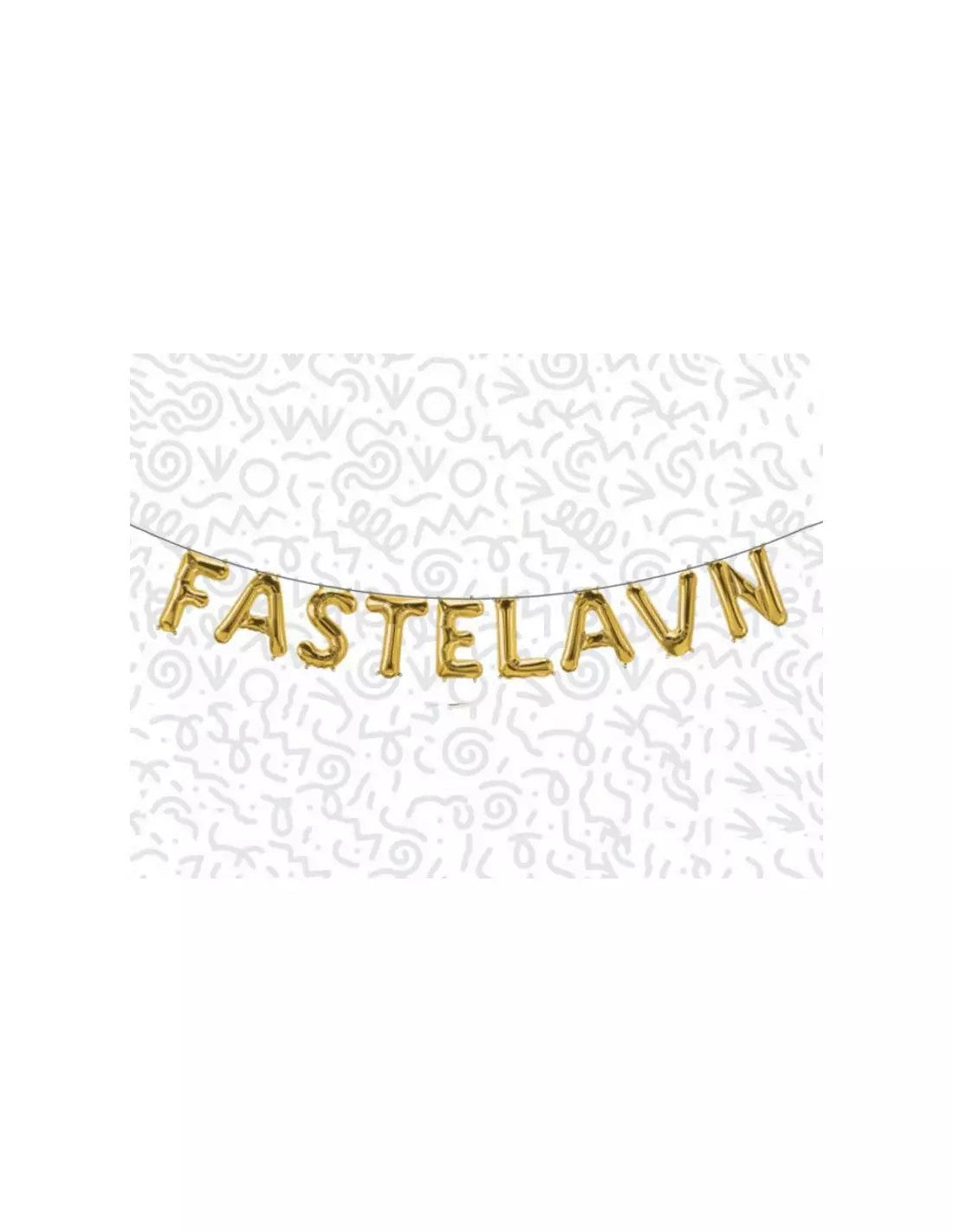 BALLONSÆT GULD "FASTELAVN"