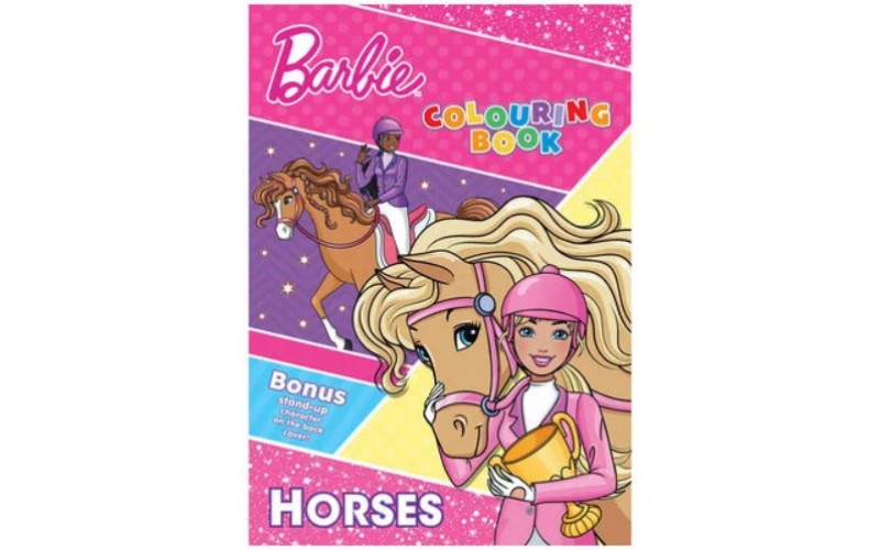 BARBIE Horses Colouring Book