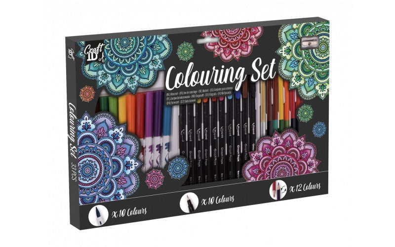 Coloring Set, 33 dele. 37,5*24cm.