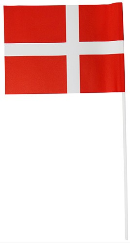 FLAG PÅ STANG. PAPIR. 20*15CM. 10 STK