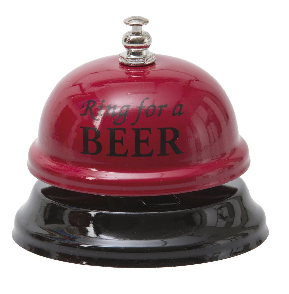 RINGEKLOKKE "RING FOR A BEER" RØD