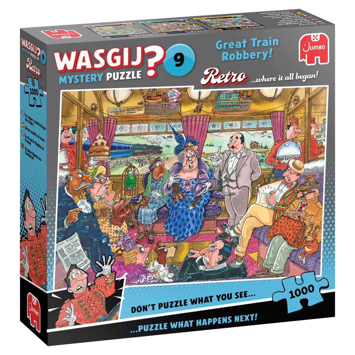 WASGIJ RETRO MYSTERY 9 The Great Train Robbery! 1000 BRIK