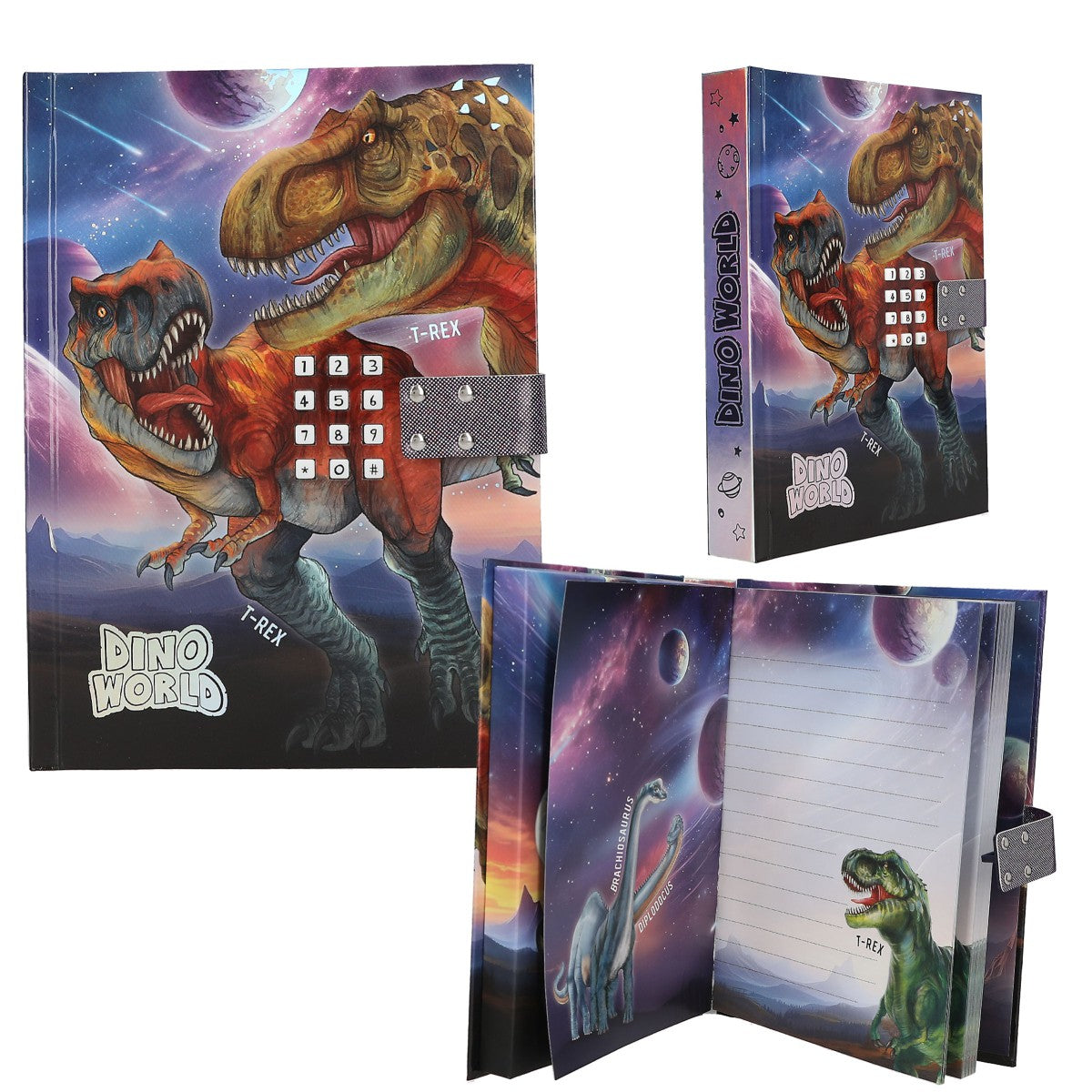 Dino World Dagbog m/kode og lyd