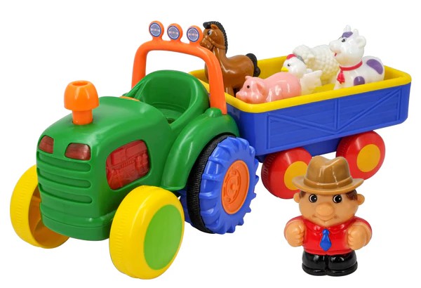 Farm traktor med trailer