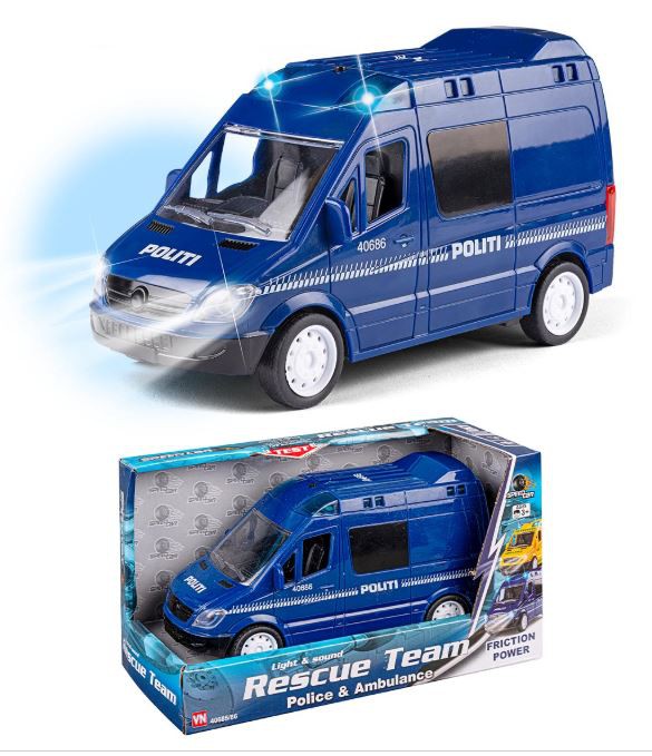 SPEED POLITI M LYS OG LYD 40686