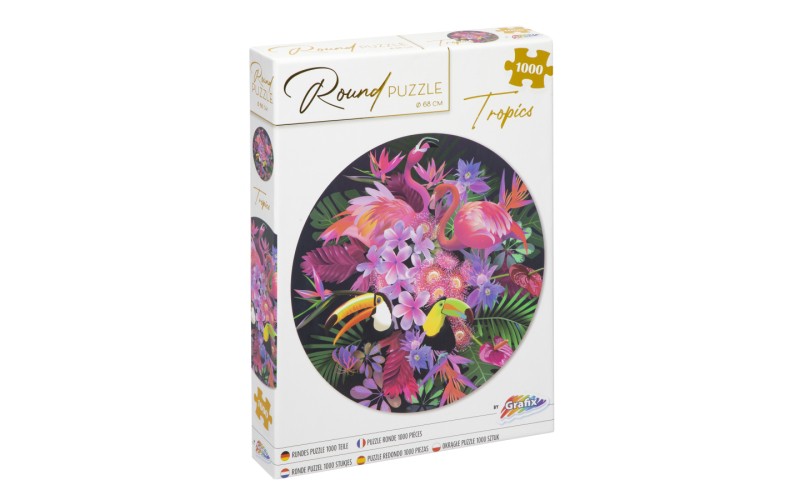 1000 BRIK TROPISK PUSLESPIL RUND