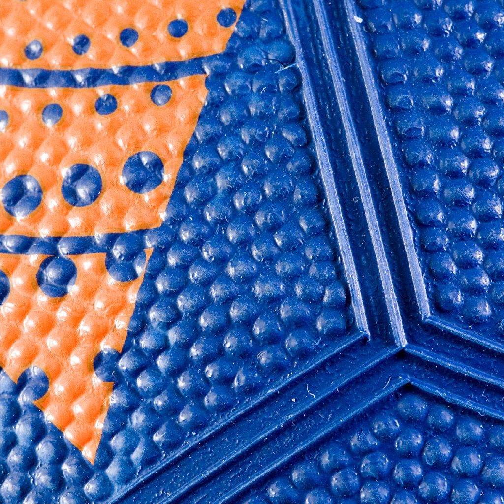 FODBOLD STREET GUMMI BLÅ/ORANGE STR. 5