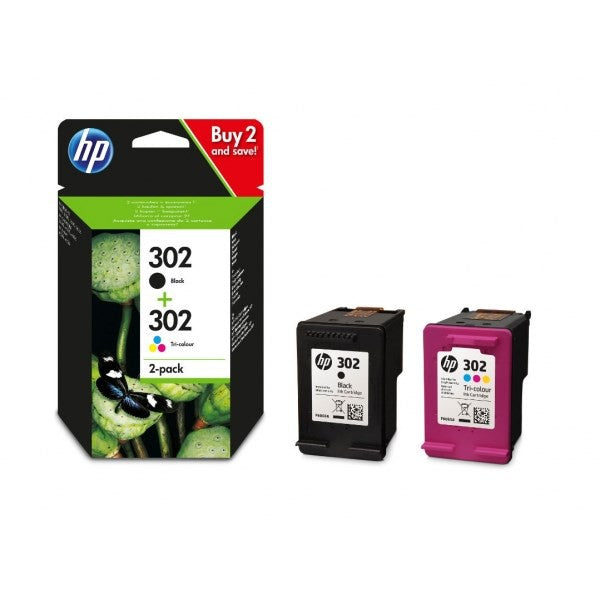 HP 302 SAMPAK ORIGINAL