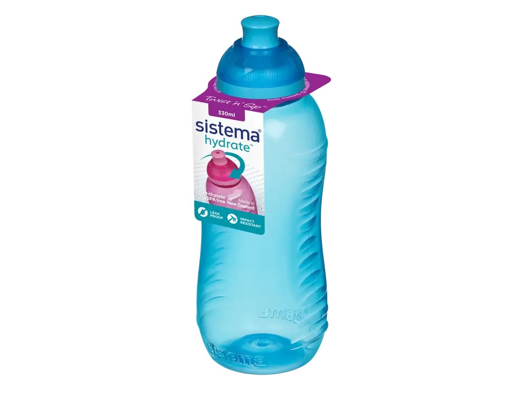 TWIST N SIP SQUEEZE FLASKE 330 ML 780 BLÅ