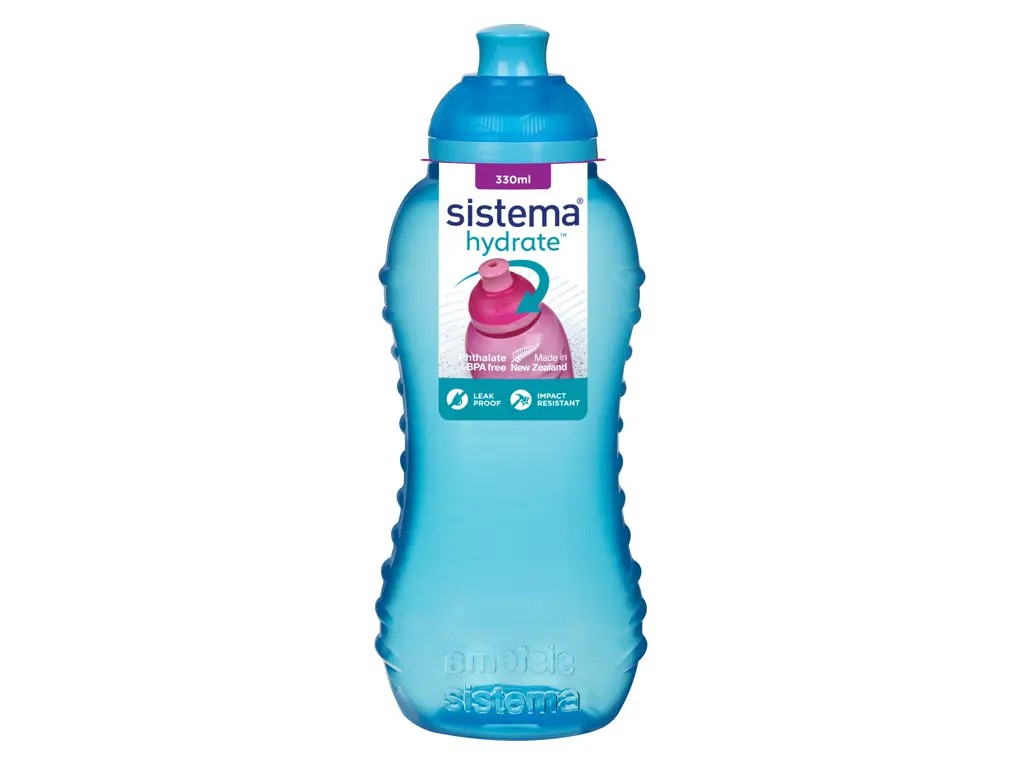 TWIST N SIP SQUEEZE FLASKE 330 ML 780 BLÅ