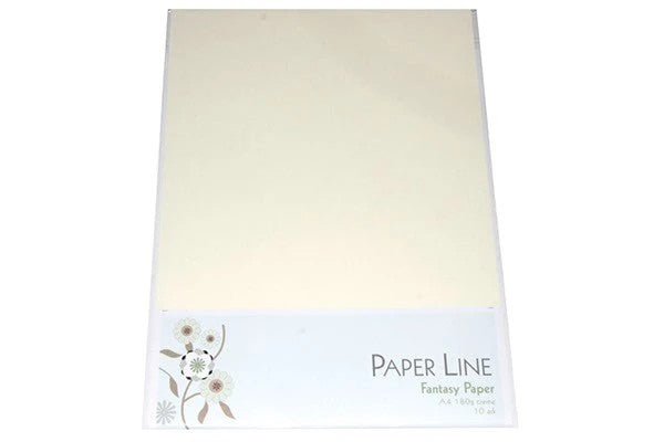 Paper Line Fantasy karton 180g A4 10stk i pakke creme