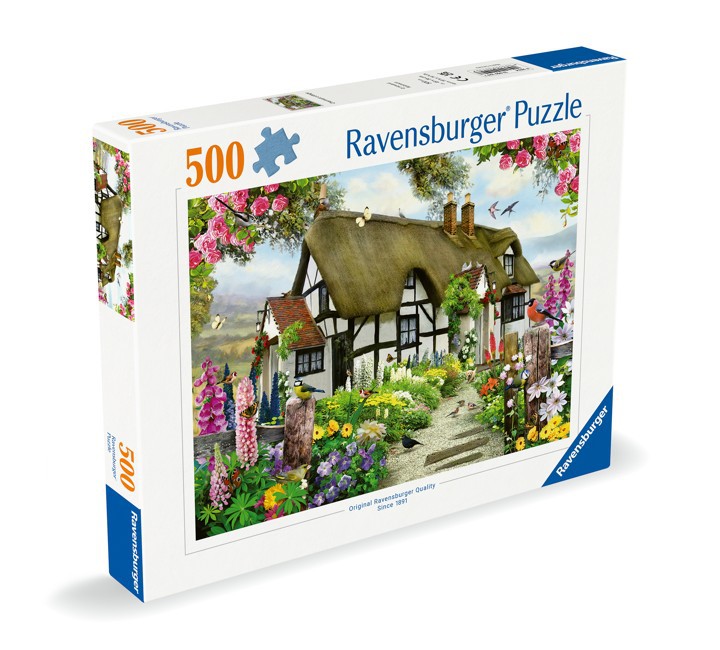 500 BRIKS RAVENSBRUGER STRÅTÆKKET CHARMEREDE HYTTE 12000199