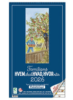 Familiekalender 2026 - 5 kolonner - hvem, hvad & hvornår