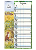 Familiekalender 2026 - 5 kolonner - hvem, hvad & hvornår