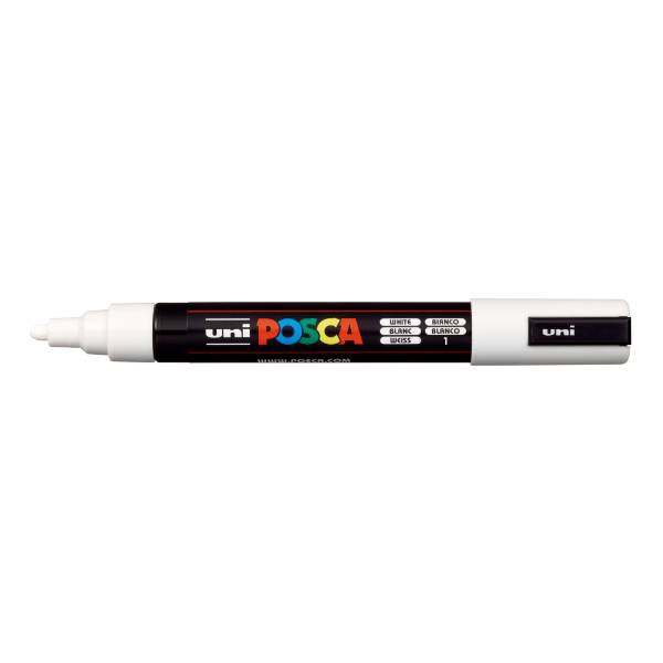 WHITE UNI PC-5M MARKER