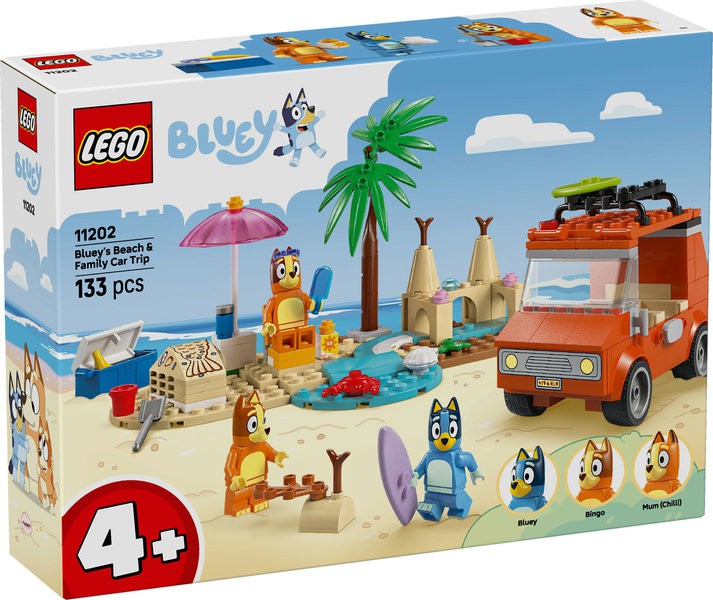 Blueys familie-biltur til stranden 11202 - Bluey
