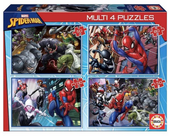 Educa - 50-80-100-150 brikker - Ultimate Spider-Man-puslespil