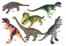 SOFT DINO 6 ASST. 26-34 CM 63503
