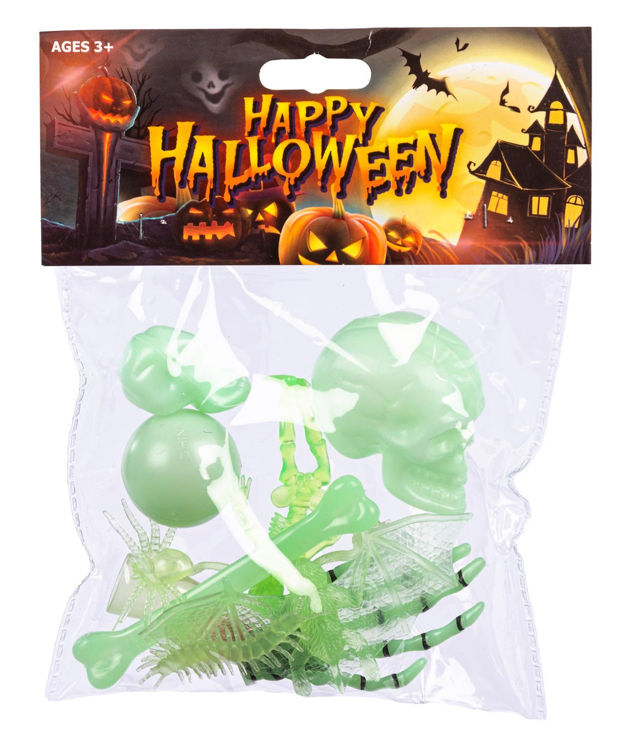 HALLOWEEN SÆT GLOW IN DARK 43754