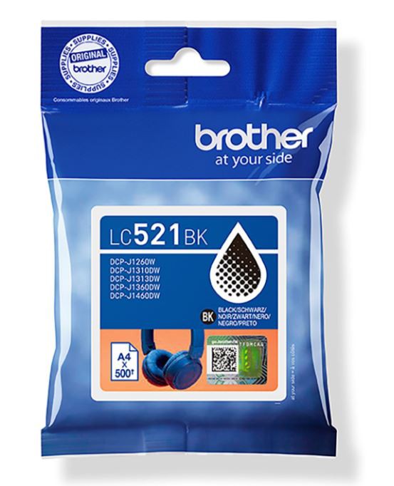 BROTHER LC 521 SORT ORIGINAL