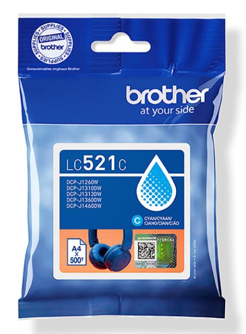BROTHER LC 521 BLÅ ORIGINAL