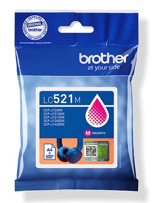 BROTHER LC 521 RØD ORIGINAL