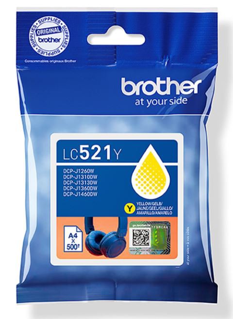 BROTHER LC 521 GUL ORIGINAL