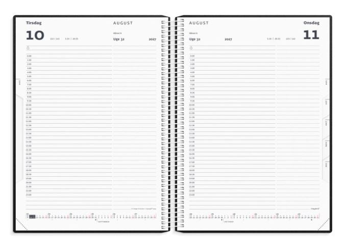 TIMEKALENDER SORT PP-PLAST 2027